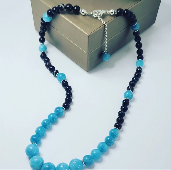 Aquamarine Quartz necklace - Picture 2 of 3